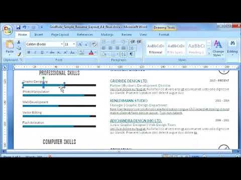 How To Make A Skills Bar Chart In Word