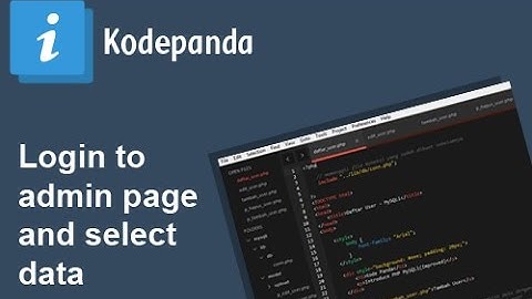 How to create login page with session in PHP and MySQLi Tutorial