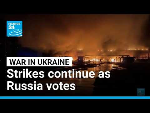 Ukraine strikes continue as polling stations open in Russia • FRANCE 24 English