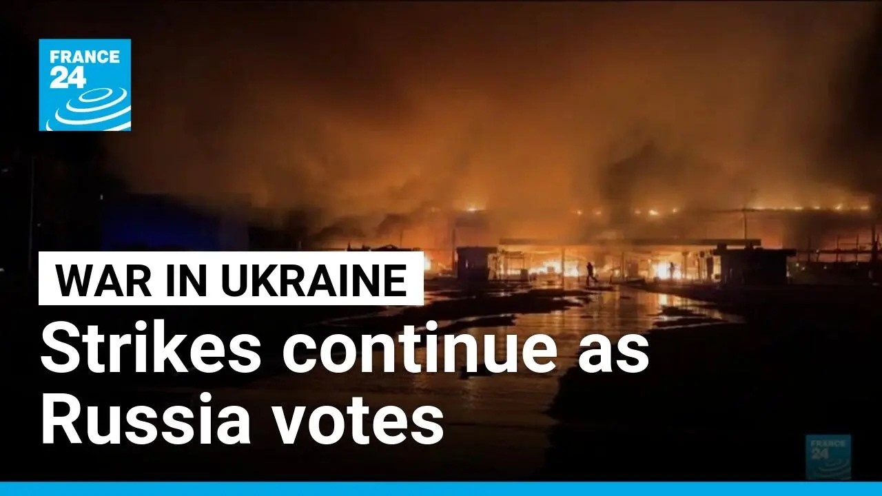 Ukraine strikes continue as polling stations open in Russia • FRANCE 24 English