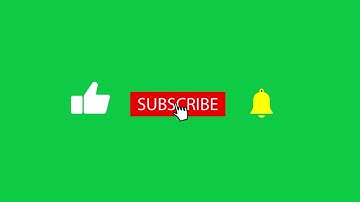 YouTube like subscribe bell icon buttons | Green screen
