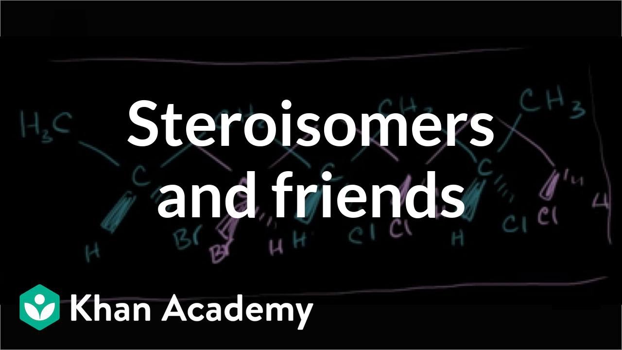 ⁣Stereoisomers, enantiomers, diastereomers, constitutional isomers and meso compounds | Khan Academy