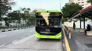 SBS Transit Zhongtong LCK6126EVG N12 [SG3419U] on Service 159 departing Bus Stop 64499