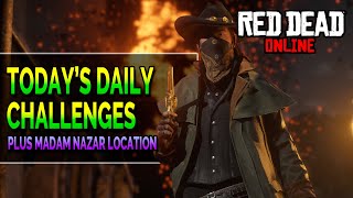 September 18 Red Dead Online Daily Challenges \& Madam Nazar Location Complete RDR2 Daily Challenges