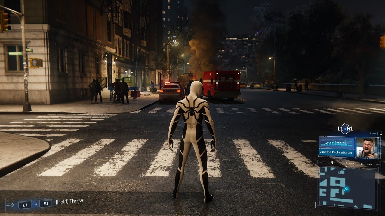 Marvel's Spider-Man Free roam Fighting with future foundation suit 