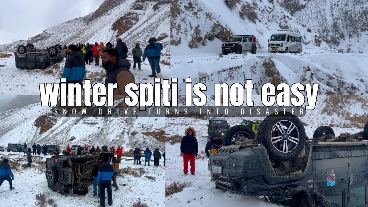 Winter Spiti is DEADLY ! Extrem snow Drive || gurkha palat gayi || Drive turns into Disaster
