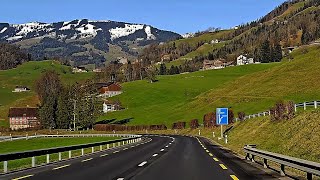 🇨🇭🚙 driving switzerland 🏞️ Kanton Schwyz 4K HDR 🎶