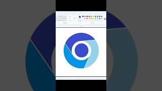 How to Draw Chromium Browser Logo in MS Paint #mspaint #drawing #art #digitalart #howtodraw