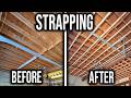 How to Strap Your Garage Ceiling For Drywall | Why It's Important