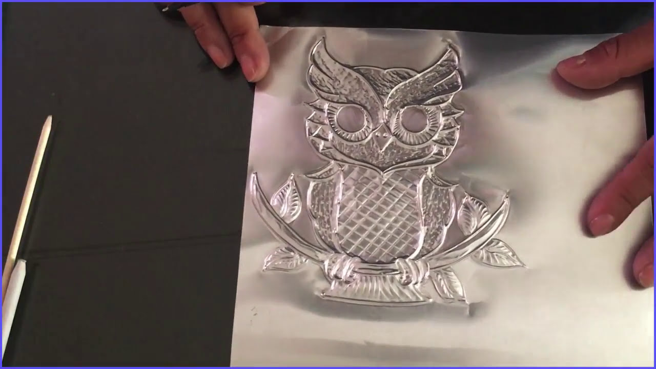 REPUJADO CON UN PALITO DE NARANJO #repujado