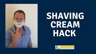 Shaving Cream Hack: Cut Or Drill Into Drywall [DUST FREE]