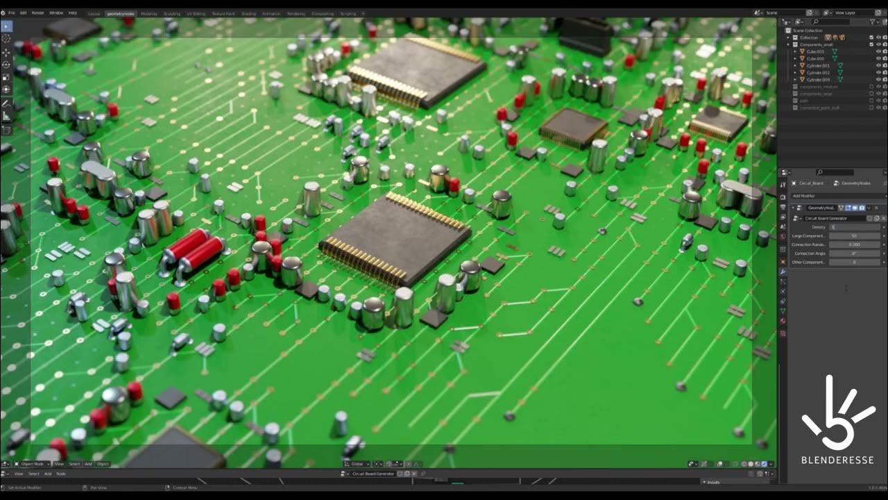 Circuit Board Generator For Blender free download YouTube