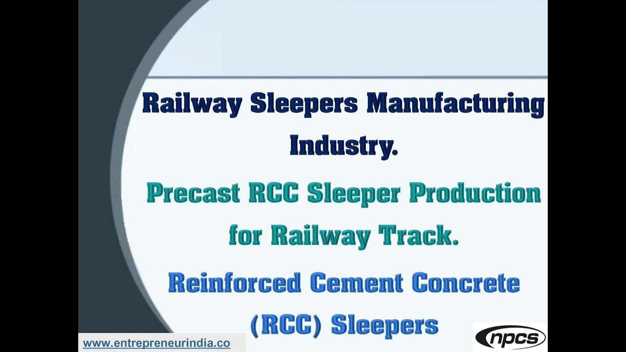 Railway Sleepers Manufacturing Industry | Precast RCC Sleeper Production for Railway Track.