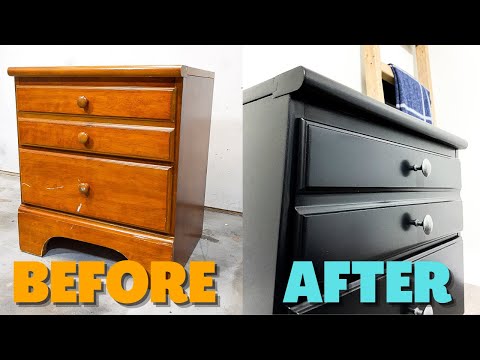 Create This Flawless Black Painted Furniture Using Mineral Chalk Paint 