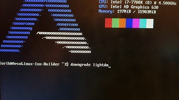 ArcoLinux 811 : fix for failed to start light display manager - 06/02/2018 - 1/2