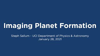Imaging Planet Formation with Professor Steph Sallum