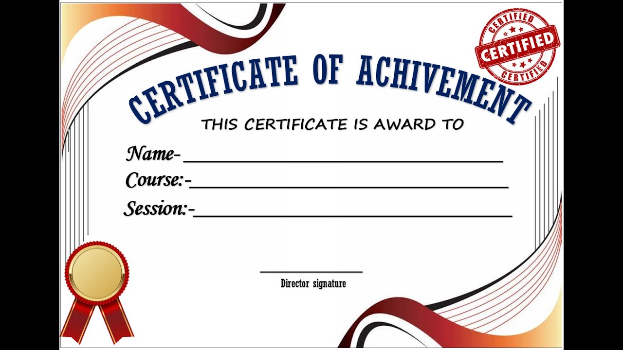 HOW TO MAKE A CERTIFICATE ON MS WORD 2023 