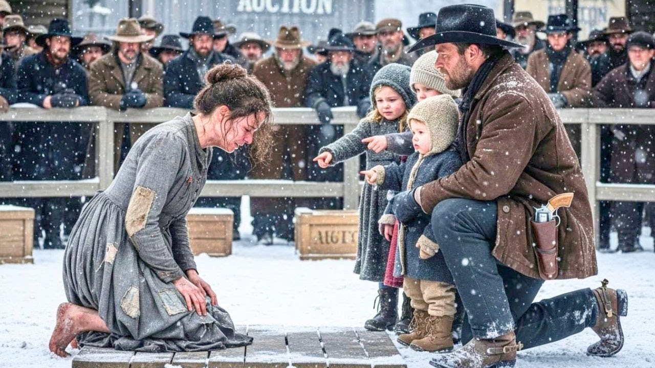 A Broken Woman Found Shelter — The Rancher’s Three Children Made the Town Weep