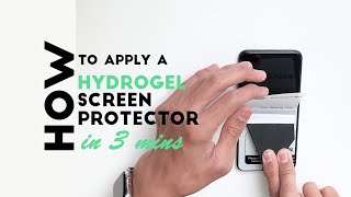 How to install hydrogel screen protector on your mobile phone
