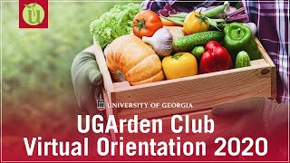 UGArden Virtual Orientation 2020