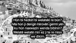 Kürtçe Damar Sözler Kürtçe Memleket Sözler Azad Kavri