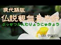 経典朗読『現代語版　仏説観無量寿経』畺良耶舎（キョウリョウヤシャ）訳　（王舎城で実際に起こった事件を契機として説かれたお経）