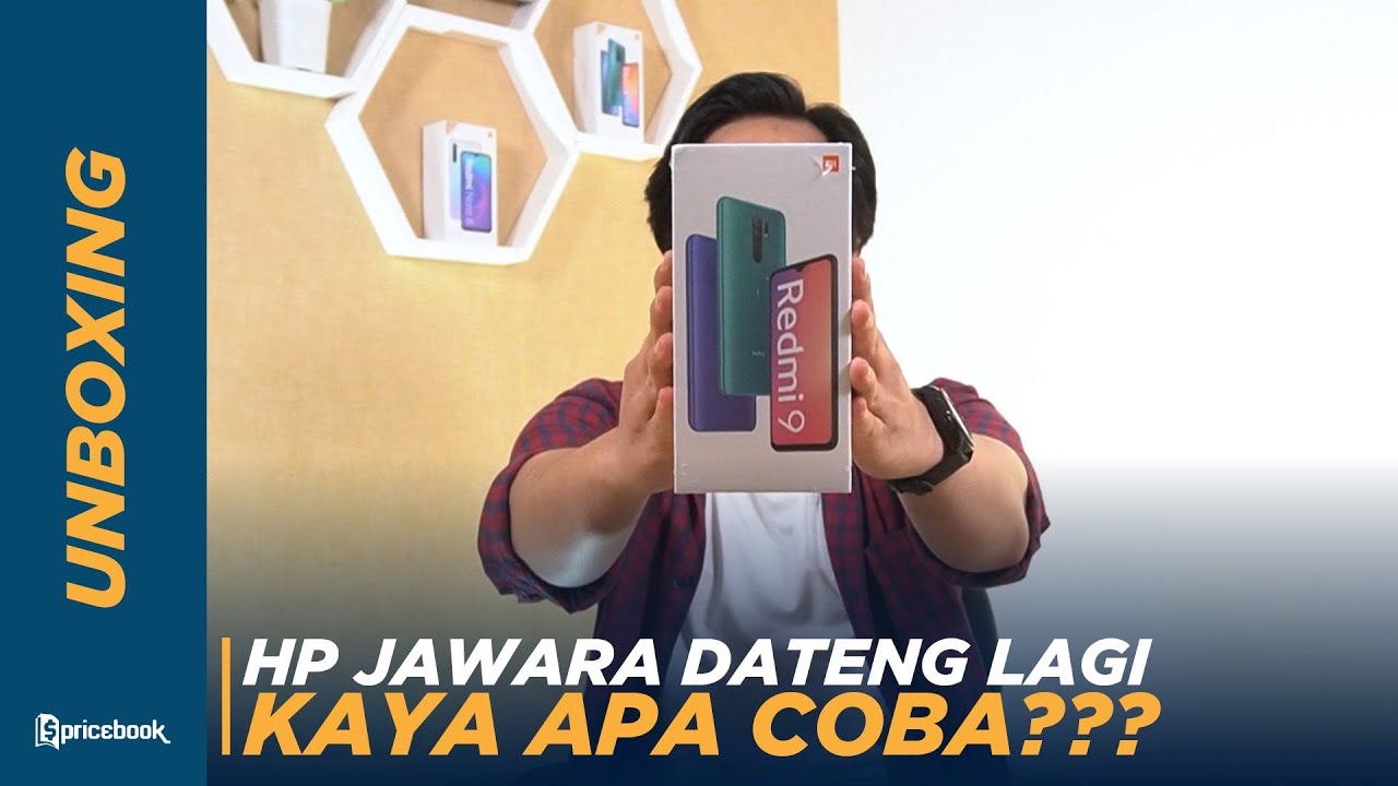 HP Baterai Besar 1 JUTAAN Xiaomi 2020 | Unboxing Redmi 9 Indonesia