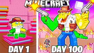 I Survived 100 Days as GUMMIGOO in Minecraft!