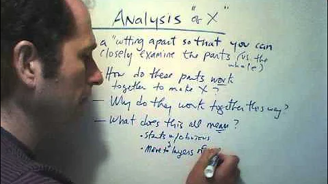 What Is an Analysis