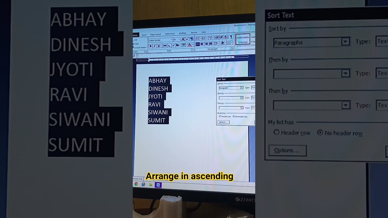Arrange In Ascending Order Or Descending Computereducation Digitalart Computer