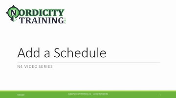 Add a Schedule to a Niagara (N4) Station