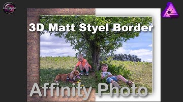 How to make a 3D border with Affinity Photo