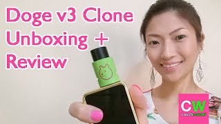 UNBOXING: Doge v3 CLONE Review + Wicking Tutorial | couchwasabi vapes