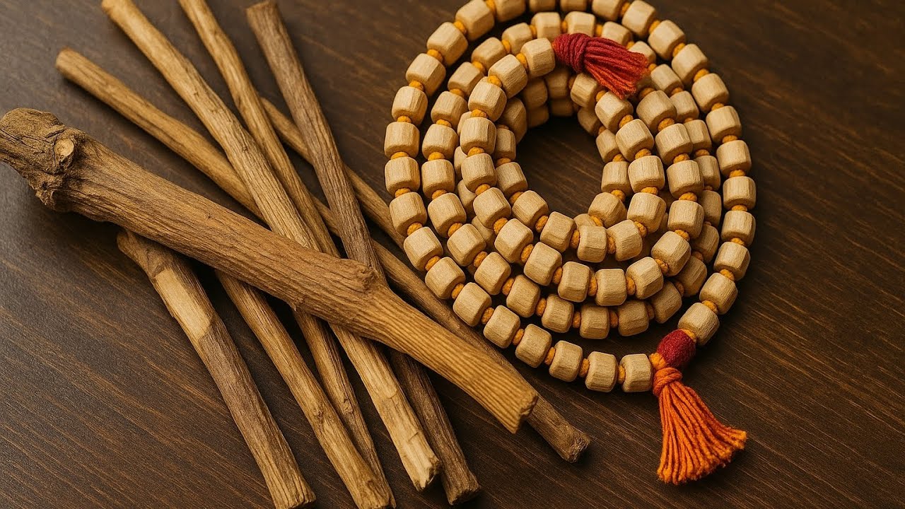 How to make tulsi mala at home || tulsi ki mala kaise banaen#2025#viral#tulsi#making#views.