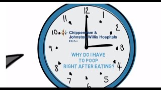 Dr. Christine Bouchard, colorectal surgeon, answers the question "why do I have to poop right after eating?"