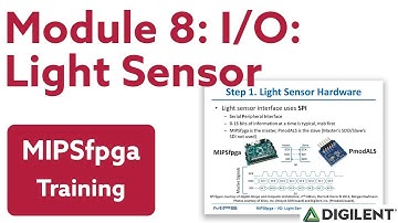 MIPSfpga - Module 8: I/O: Light Sensor