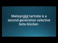 How to pronounce metoprolol tartrate (Lopressor ...