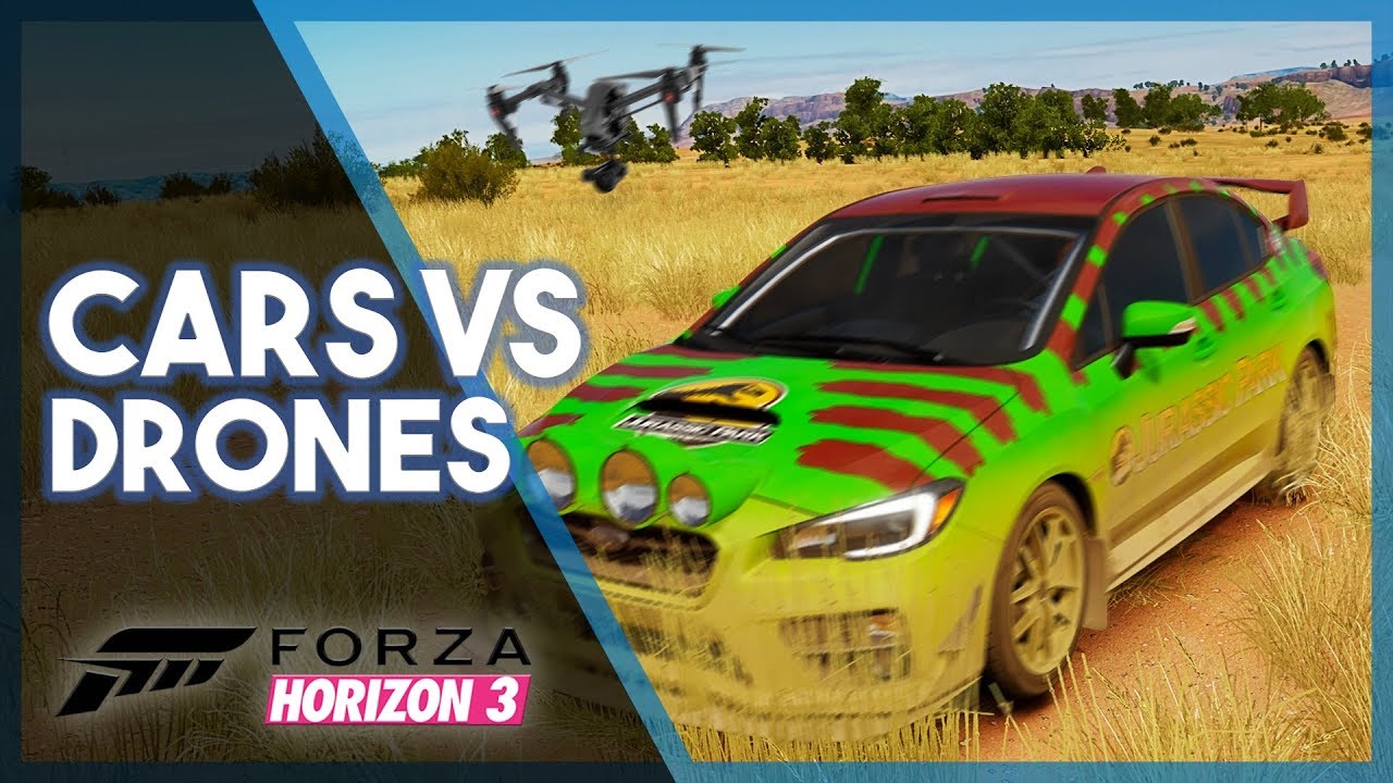 Forza Horizon 3 | Drones Racing Cars! (Fails & Funny Moments)