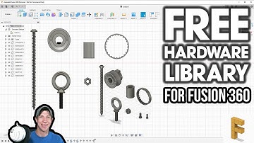 FREE Hardware Component Library for Autodesk Fusion 360 - The McMaster-Carr Link!