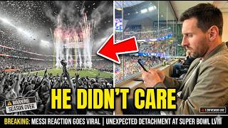 Messi Was Bored At The Super Bowl , The Leaked Footage