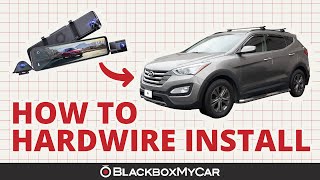 Vantrue Mirror Dash Cam 3 x 2013 Hyundai Santa Fe | How to Hardwire Install | BlackboxMyCar screenshot 1