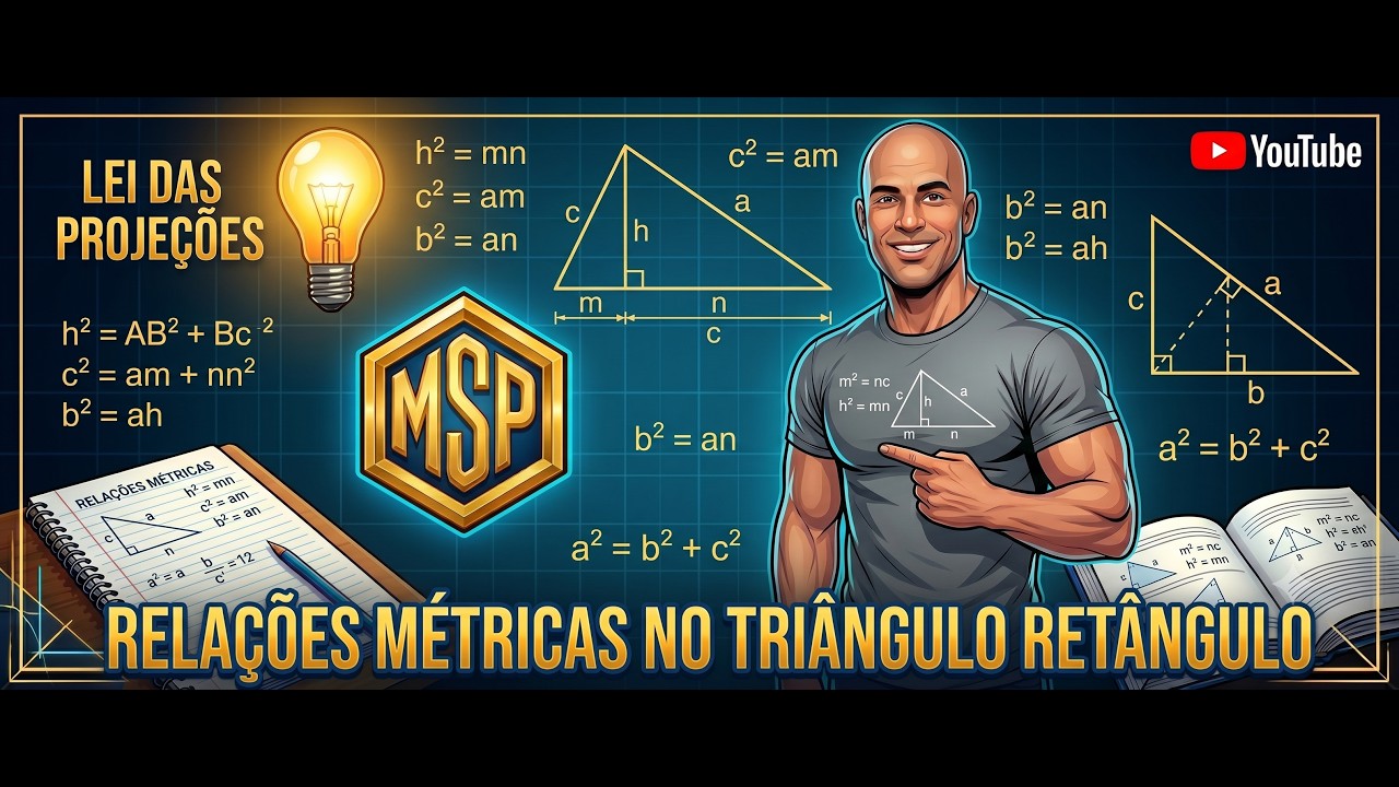 RELAÇÕES MÉTRICAS: Chega de Só Usar Pitágoras e Aprenda o Resto do Triângulo!