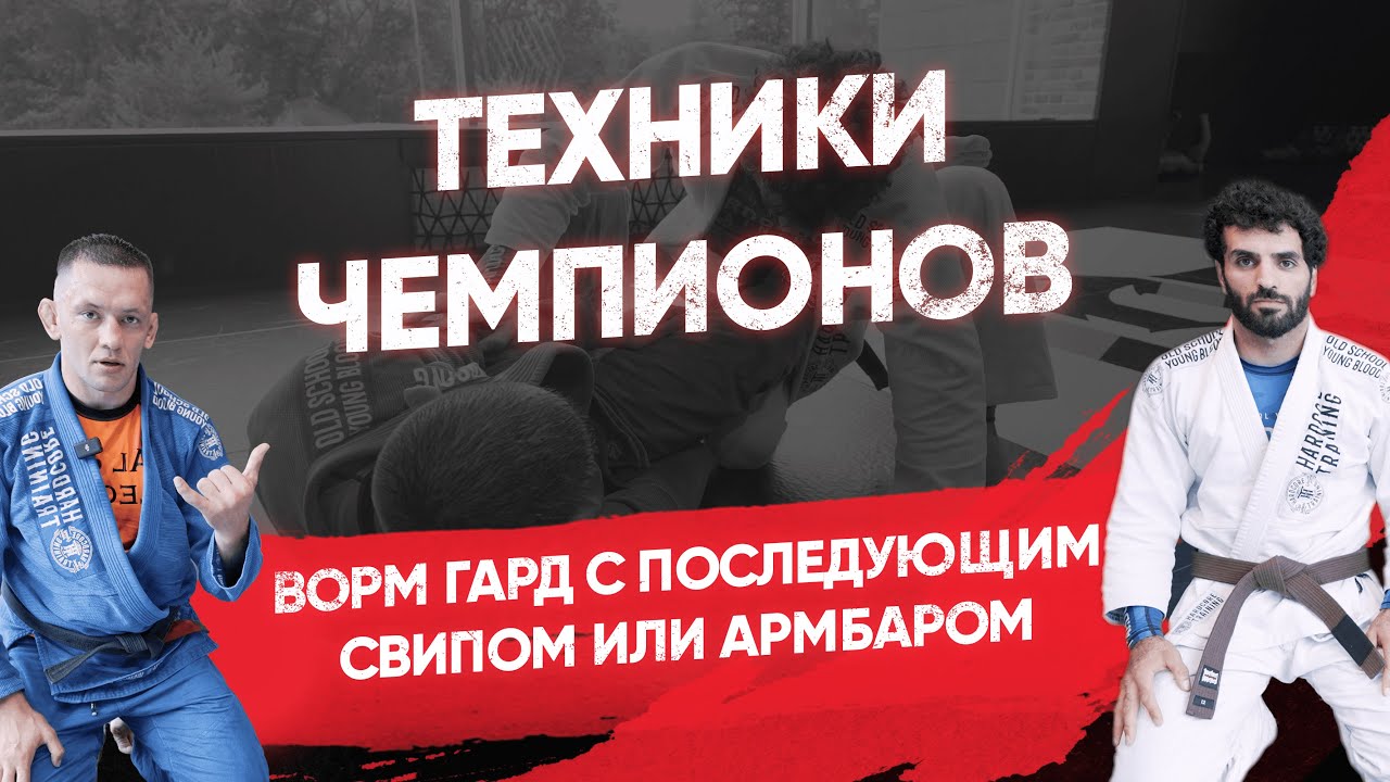 Ворм гард с последующим свипом или армбаром / Техника чемпиона Николая Салмина