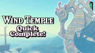 So Fast Wind Temple Walkthrough in Zelda Tears of The Kingdom | Totk by 100 Percent Zelda 1,345 views 5 months ago 8 minutes, 28 seconds