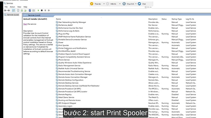 Lỗi không in được the spooler not restart năm 2024
