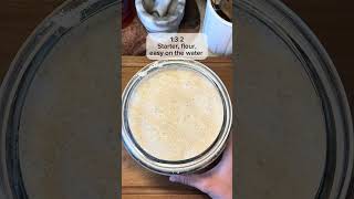 The ratio I feed “The Bitch” my sourdough starter #sourdoughstarter #sourdoughbread #sourdough