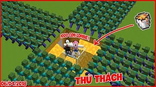 THỬ THÁCH TIÊU DIỆT 1000 CON ZOMBIE BẰNG HỐ LAVA*REDHOOD TIÊU DIỆT 1000 CON ZOMBIE CHỈ VỚI 1 HỐ LAVA