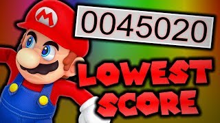 What is the lowest possible score in New Super Mario Bros. Wii?