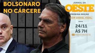 Download Lagu BOLSONARO PRESO A MANDO DE ALEXANDRE DE MORAES- JORNAL DA OESTE 1º EDIÇÃO - 24/11/2025 MP3