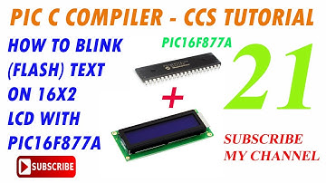 How to Blink Text on 16x2 LCD with PIC C Compiler | PIC16F877A in Urdu/Hindi